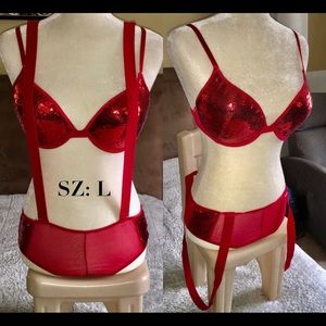Frederick’s of Hollywood fireman cosplay lingerie